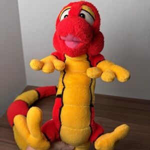 Dragon Plush by Classic‎ Toy Company Red And Orange Stuffed Animal 36" Long